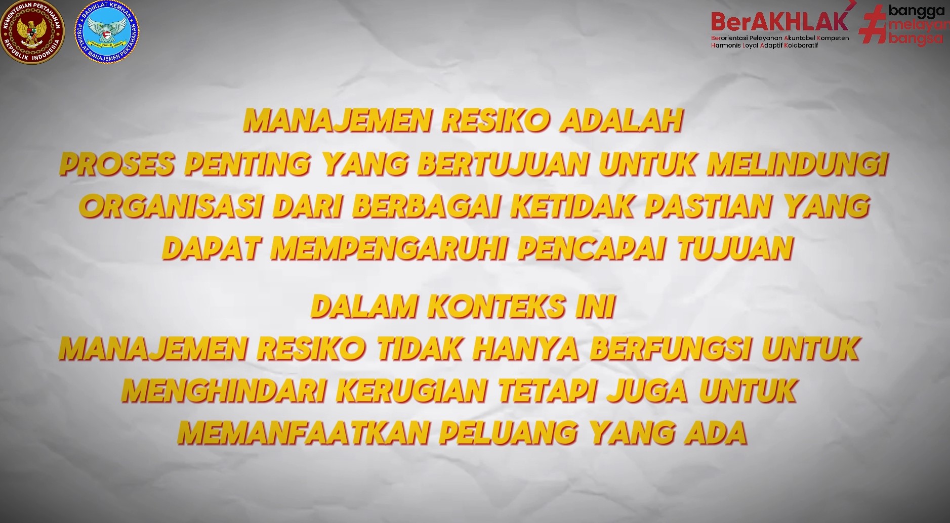 Manajemen Risiko Terintegrasi Kol Yocke