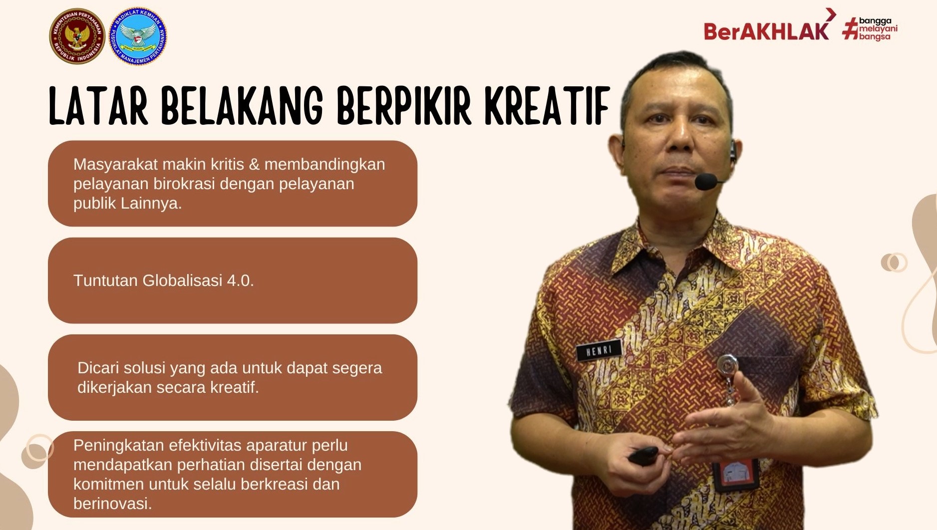 Berfikir Kreatif dalam Pelayanan